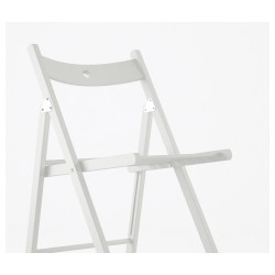 Фото1.Стілець розкладний, білий TERJE IKEA 802.224.41